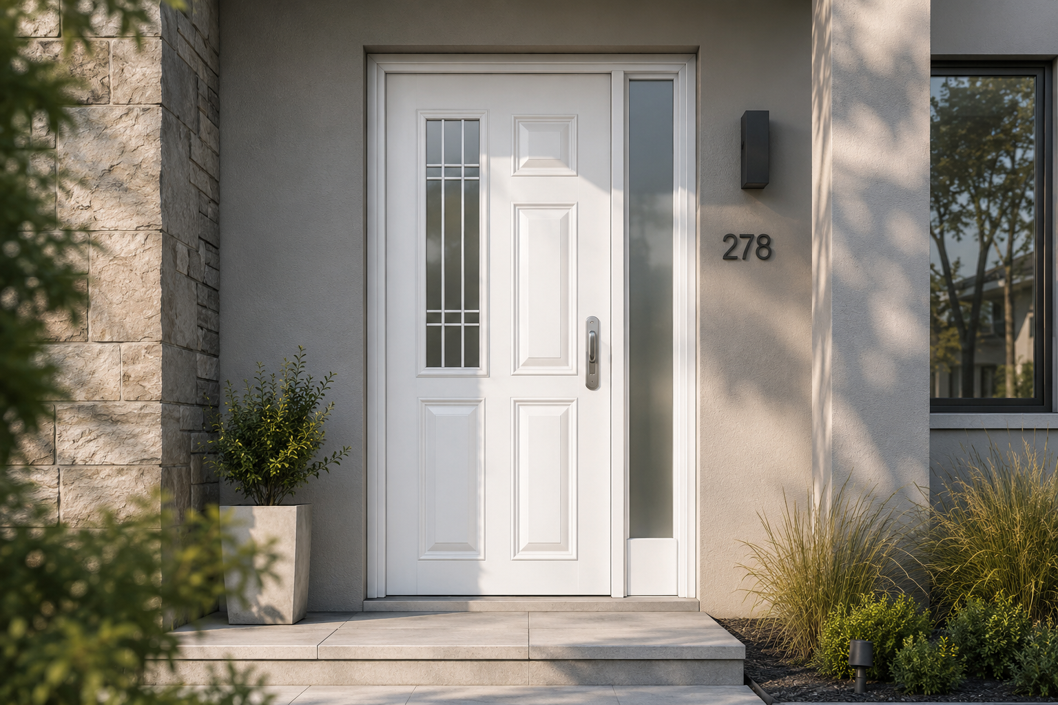 Puerta Barmetal 700 -- Linea Standard instalada