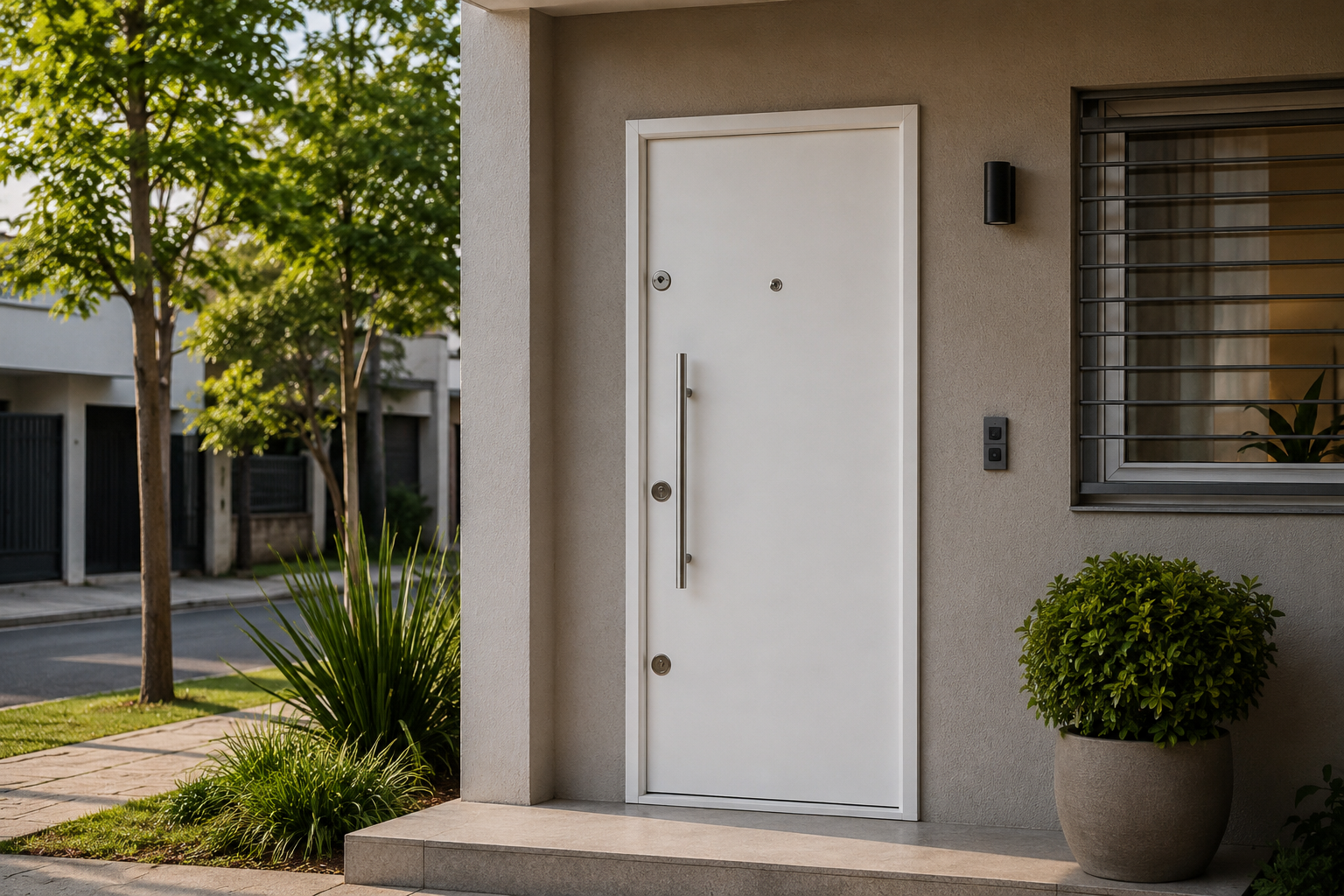 Puerta Adramet #46 Triple Seguridad instalada en barrio GBA