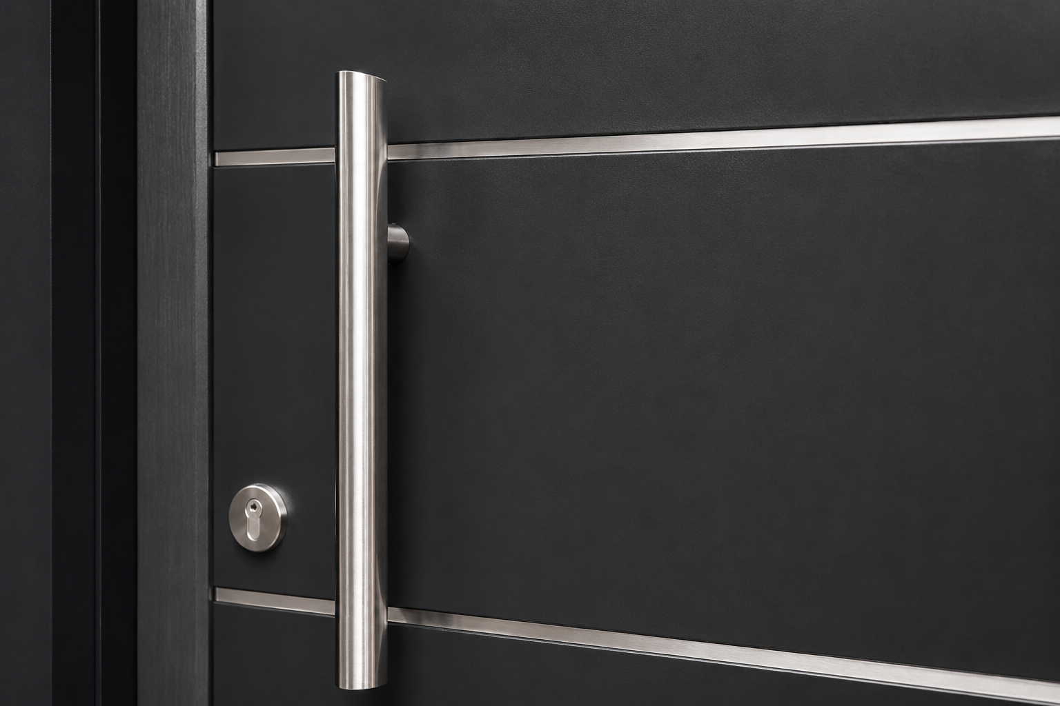 Puerta Adramet #480 -- Kit Acero Inoxidable instalada