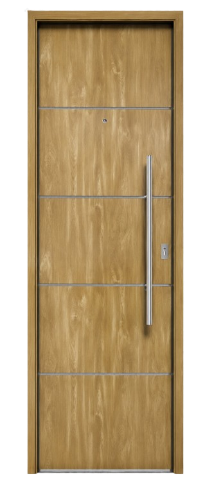 Puerta Pavir Acero Simil Fresno