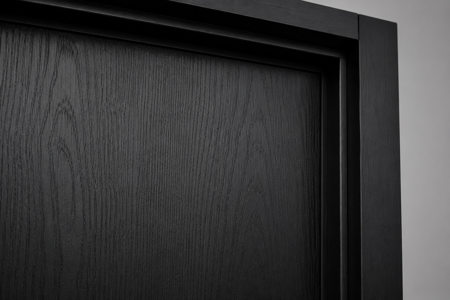Detalle Puerta Interior Gromanti Elite Ebano -- Libre de Mantenimiento