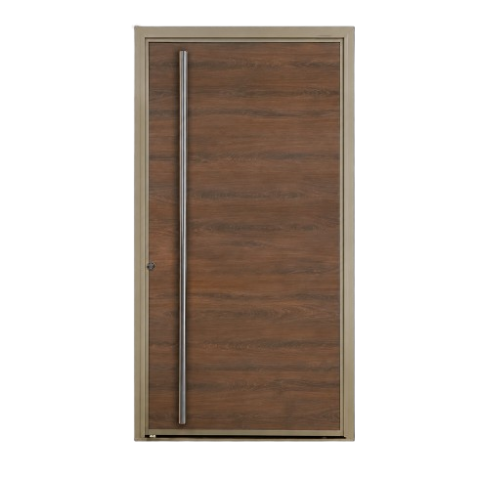 Puerta Pivotante Pavir Lisa Fresno — vista frontal