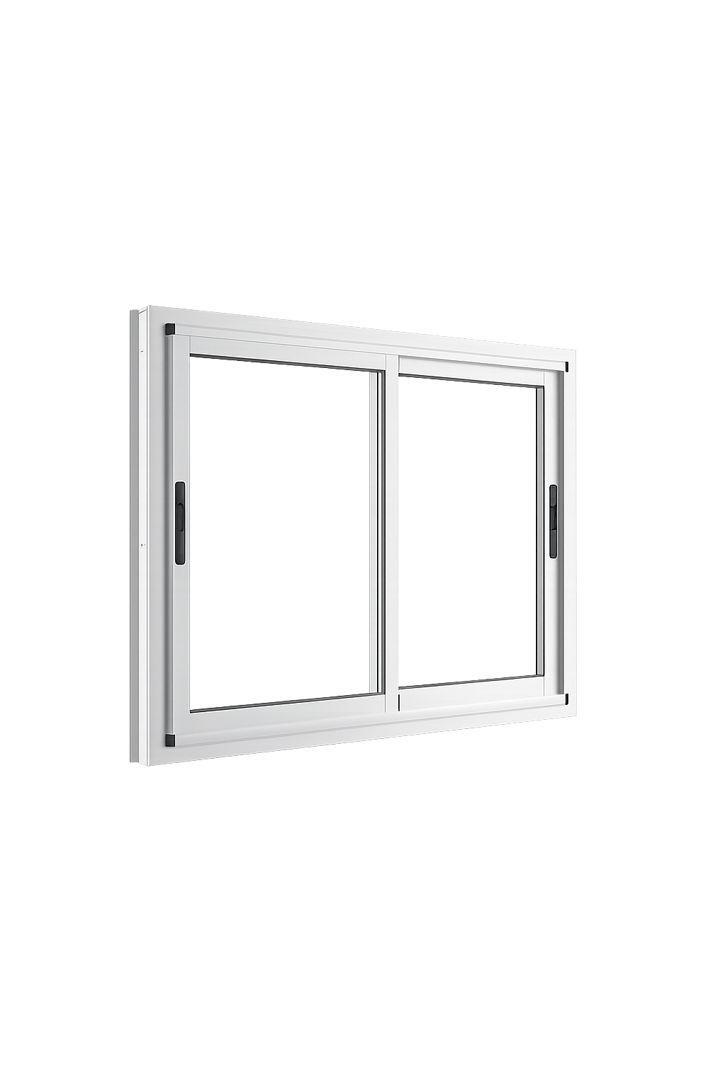 Ventana Corrediza Línea Modena — perfil de aluminio disponible en blanco y negro